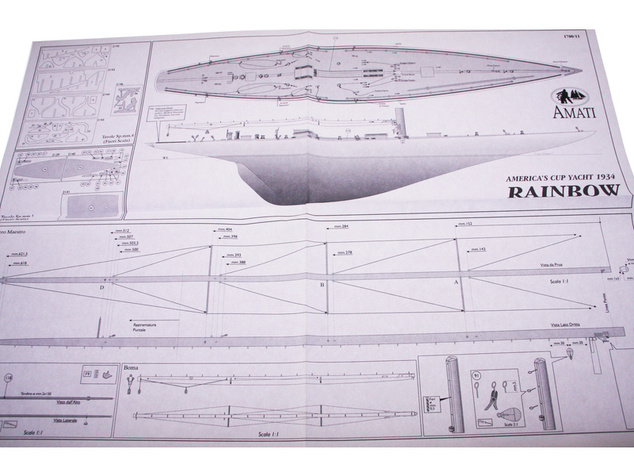 AMATI Rainbow plachetnica 1934 1:80 kit