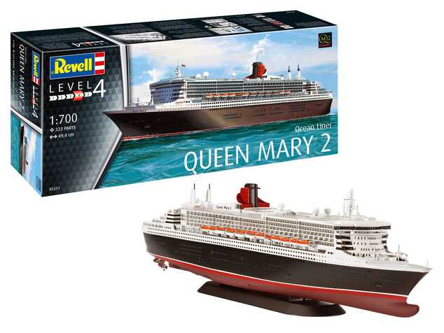 Plastic ModelKit loď 05231 - Queen Mary 2 (1:700)