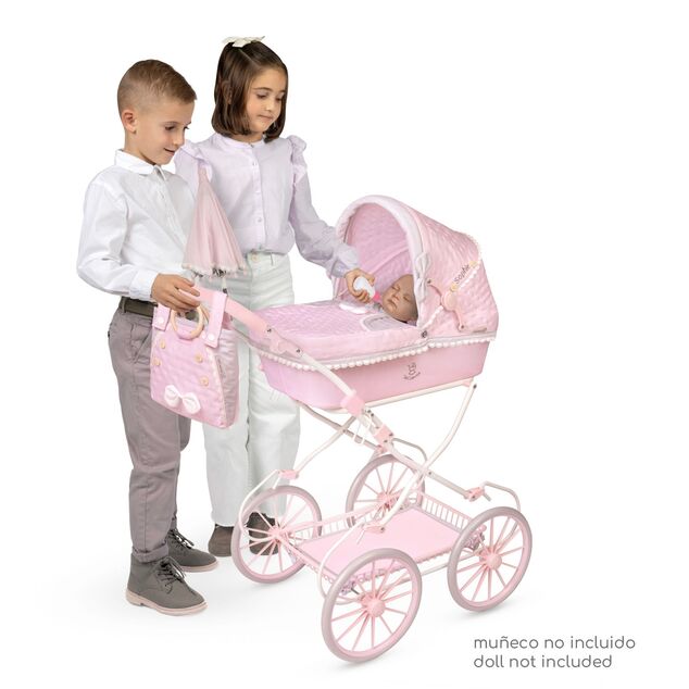 DeCuevas 81075 Skladací kočík pre bábiky s taškou a doplnky Sophie 2025 - 81 cm