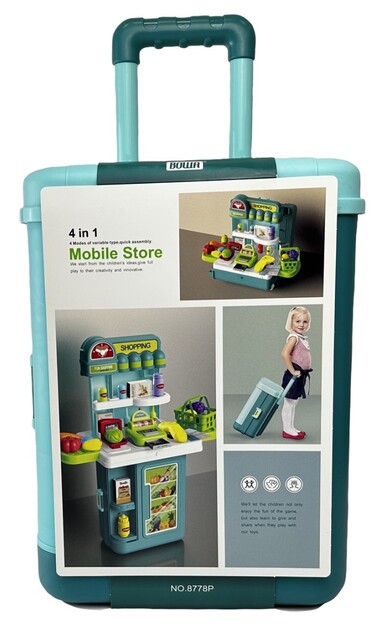 Pokladňa set stolík v kufríku 49 x 24 x 61,5 cm