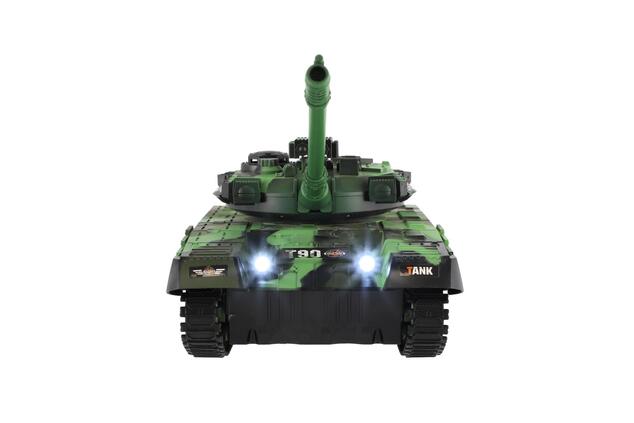Carro armato RC 2,4GHz con pacco ricaricabile con luce con suono 37x18x16cm