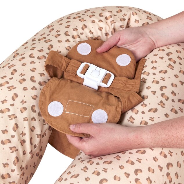 Cuscino gravidanza e allattamento Multirelax 3 in 1 Cotone, Leopardo