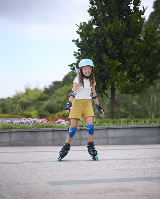 Globber Patins en ligne réglables 34-37 Noir-Aqua