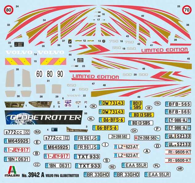 Model Kit truck 3942 - VOLVO FH4 Globetrotter Medium Roof (1:24)