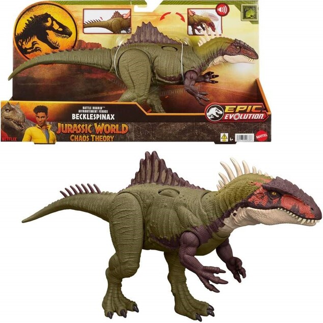 Mattel Jurassic World: Teorija kaosa Borbeni Becklespinax sa zvukovima