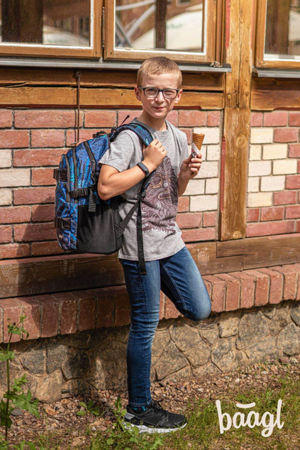 BAAGL SADA 3 Skate Strukturen: Rucksack, Umhängetasche, Tasche