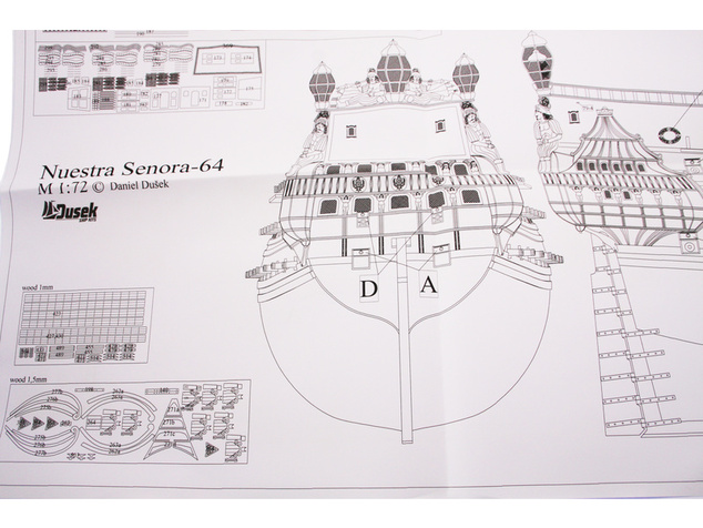 Dušok Nuestra Senora 1687 1:72 kit