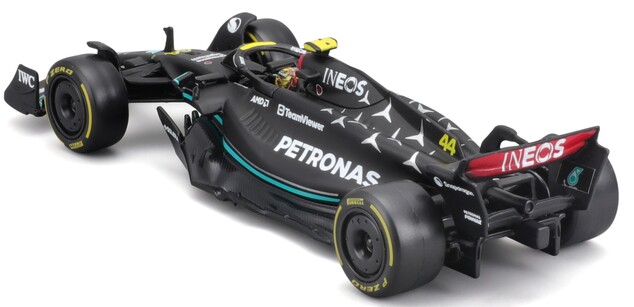 Bburago 1:24 RACE Formula F1 - Mercedes-AMG F1 W14 E (2023) #44 Lewis Hamilton with driver