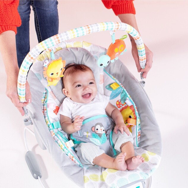 Lettino vibrante con melodia Whimsical Wild 0m+, fino a 9kg, 2019