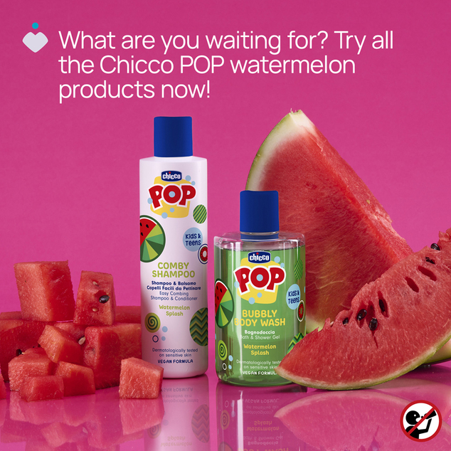 Chicco Gél do kúpeľa Pop Watermelon splash 300ml