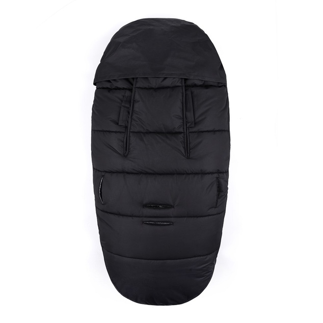 PETITE&amp;MARS Set zimný fusak Comfy 4v1 + rukavice na kočík Furry Forever Black