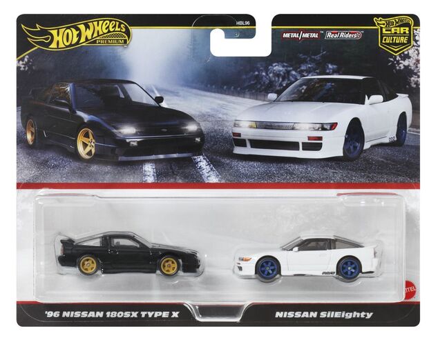 Hot Wheels 2 ks prémiový angličák - Nissan Sileighty