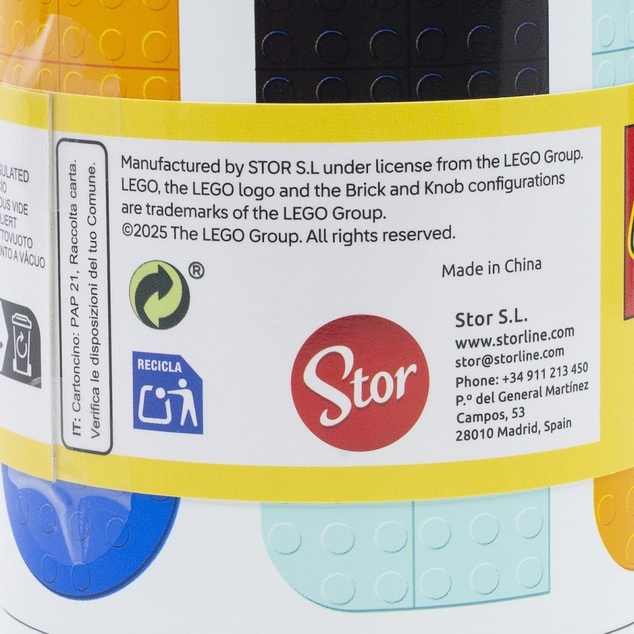 LEGO Bottiglia Termica 515 ml, in acciaio inox