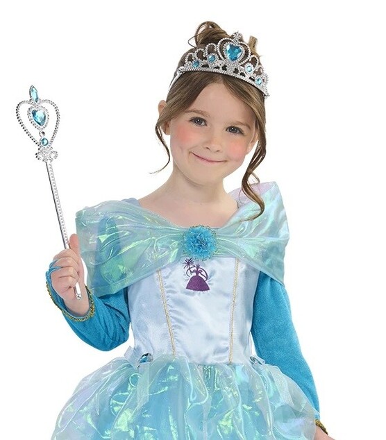 Princezná blue paradise detský kostým veľkosť (98-104cm)