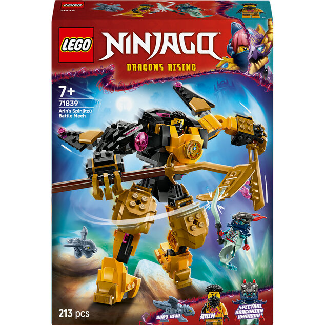LEGO® NINJAGO® 71839 Arin und der Spinjitzu-Kampfroboter