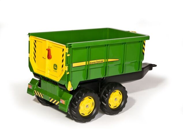 Rollytoys Vlečka za traktor John Deere vyklápacia zelená