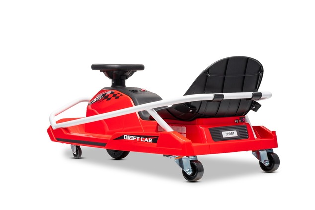 Beneo Motors Drift Kart 24V, rosso, 300W Motore Brushless, Batteria al Litio,