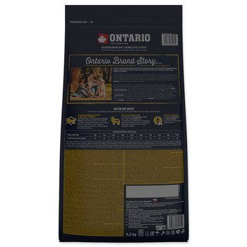 Krmivo Ontario Senior Mini Lamb &amp; Brown Rice 6,5kg