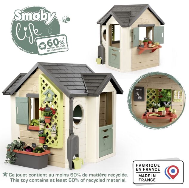 Smoby Domček Life záhradnícky rozšíriteľný