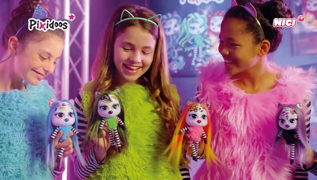 NICI Pixidoos Puppe Sunli 20cm mit 3-teiligem Zubehör, in Geschenkverpackung