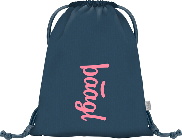 BAAGL SET 5 Core Logo rosa: Rucksack, Federmäppchen, Beutel, Gürteltasche, Laptop-Hülle GRS