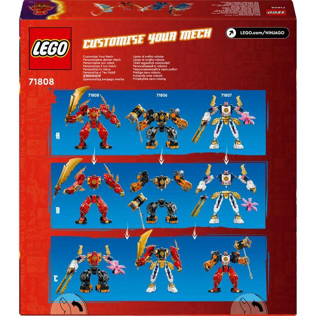 LEGO® NINJAGO® 71808 Kaiov živelný ohnivý robot