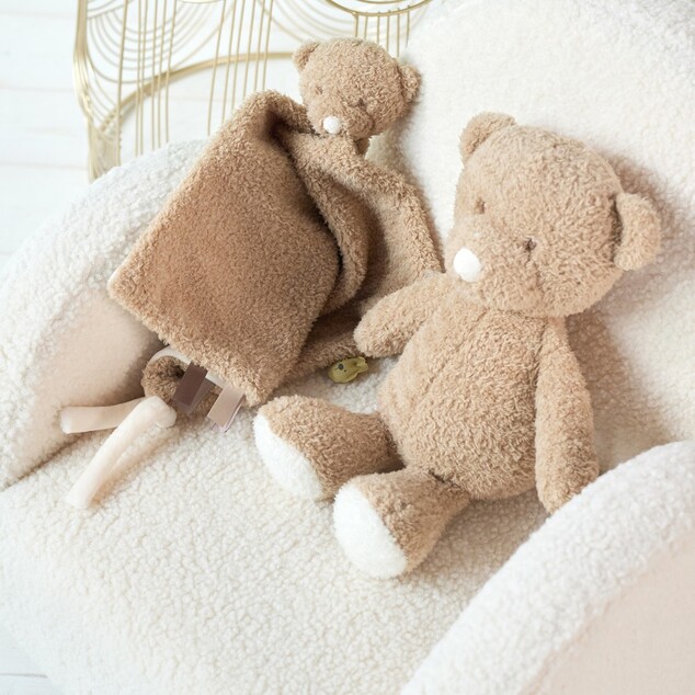 NATTOU Maznáčik plyšový maxi Teddy medvedík 28 x 28 cm