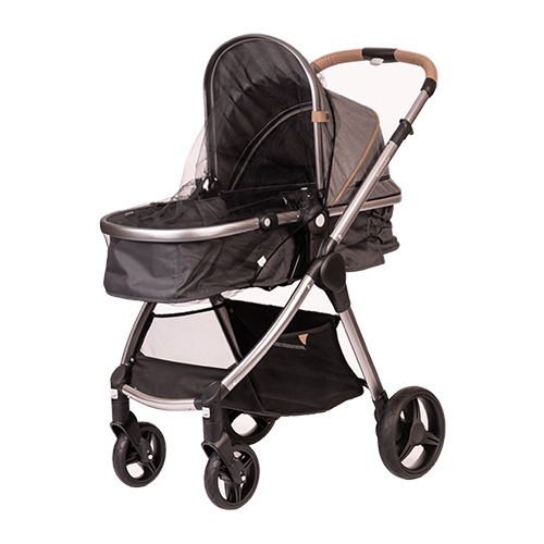 BABYONO Universelles Kinderwagennetz - Schwarz