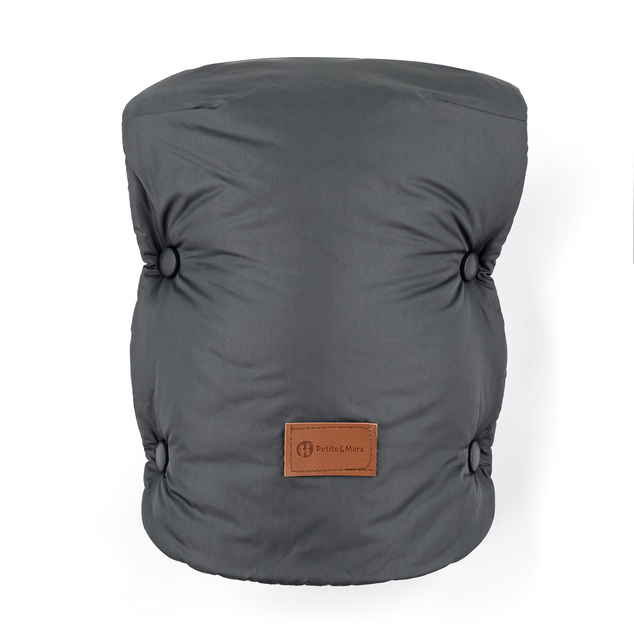 PETITE&amp;MARS Fusak 4v1 Comfy Elegant Caramel + rukávník Jasie Charcoal Grey