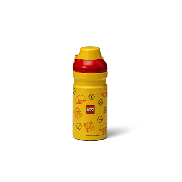 Set da pranzo LEGO Brick (bottiglia e scatola) - rosso/giallo
