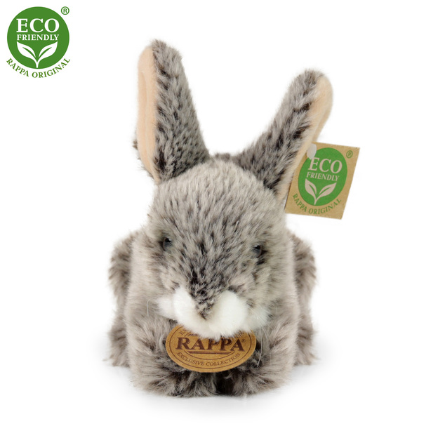 Plyšový králik tmavosivý ležiaci 17 cm ECO-FRIENDLY