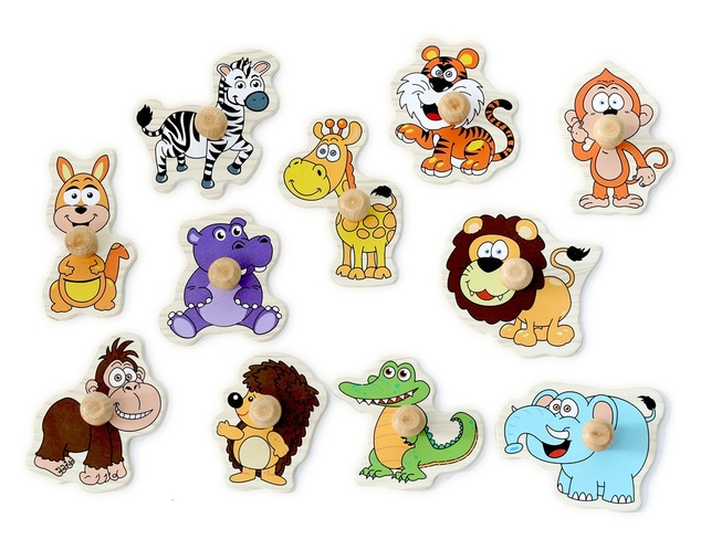 2Kids Toys Fa puzzle Safari 11 darabos