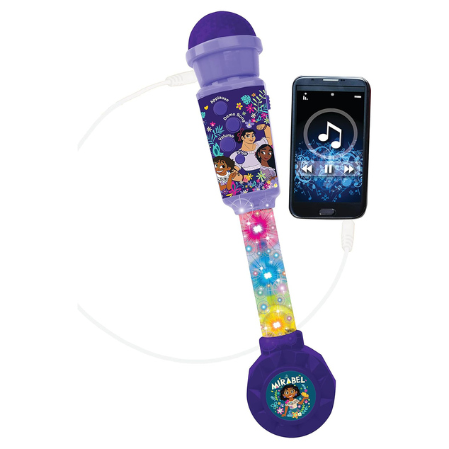 Lexibook Micrófono luminoso de moda Disney Encanto con melodías
