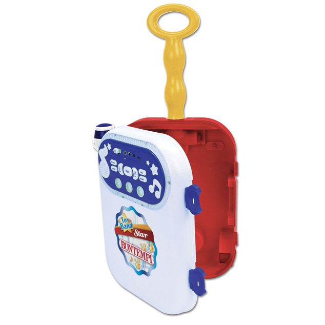 Bontempi karaoke vozík s MP3, nahrávanie zvuku, 10 melodii, 9 pesničiek, svetelné efekty