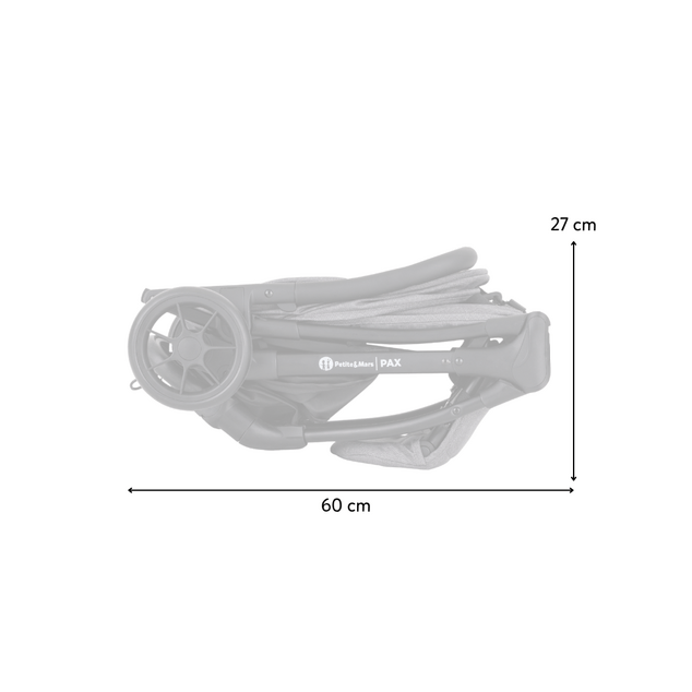 PETITE&amp;MARS Sport babakocsi Pax Ultimate Grey