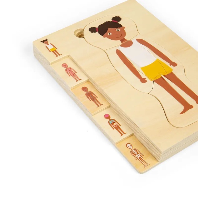 Bigjigs Toys Rompecabezas de madera Anatomía niña