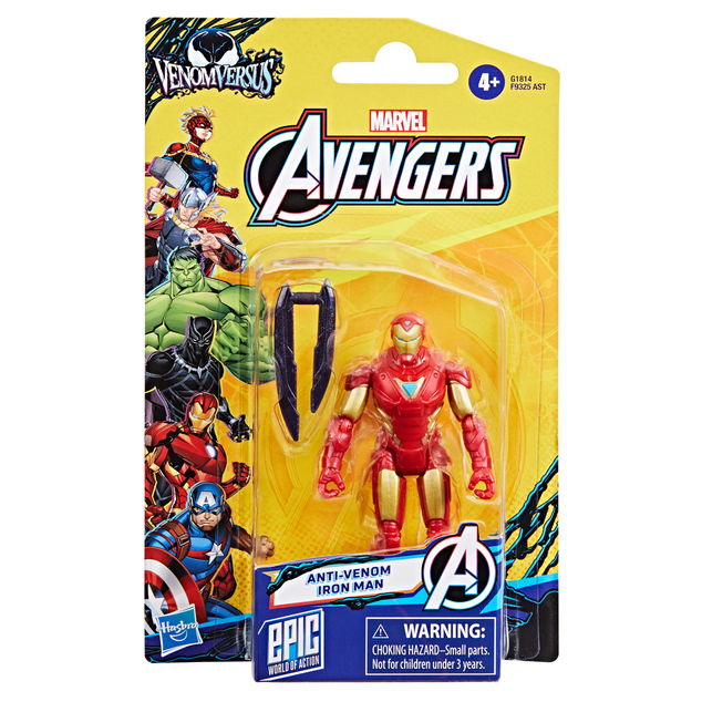 HASBRO - Avengers Venomversus Anti-Venom Iron Man, figurine avec accessoires