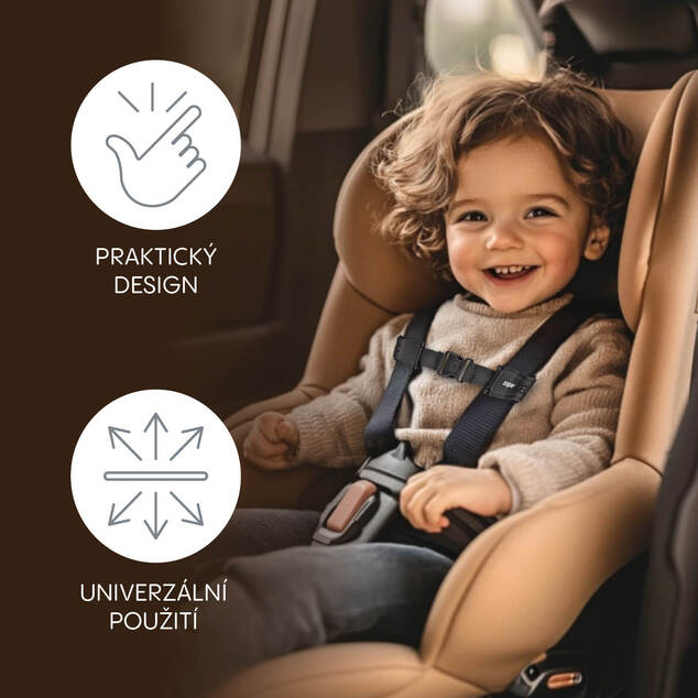 Zámok bezpečnostného pásu pre autosedačky DELUXE, Black