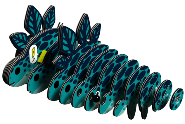 EUGY Stegosaurus 3D kartonová skládačka