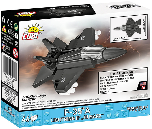 Cobi Forțele Armate Lockeed Martin F-35A "Husarz" 1:300, 47 k