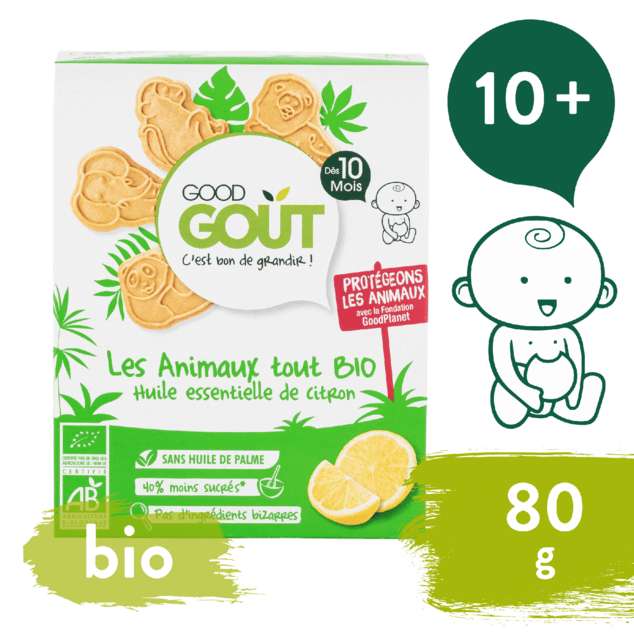 GOOD GOUT BIO Zvieratká citrónové 80 g