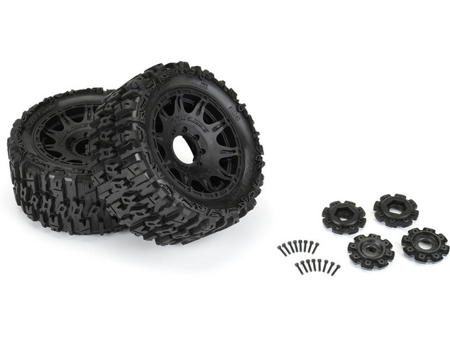 Pro-Line koleso s pneu 1:6 Trencher 5.7”, H24 disk čierny 8x48 Hex (2)