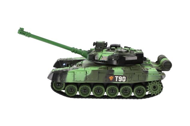 Carro armato RC 2,4GHz con pacco ricaricabile con luce con suono 37x18x16cm