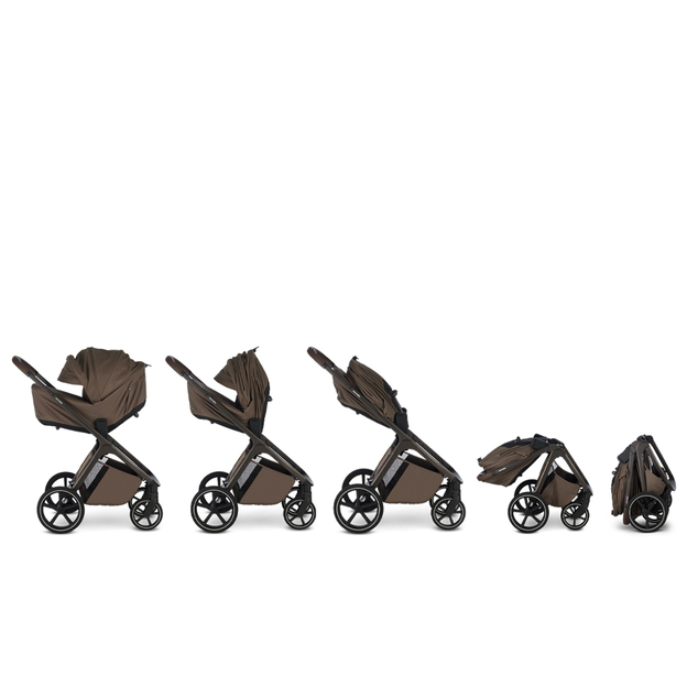 EASYWALKER Poussette combinée Zoey Go Chestnut Brown
