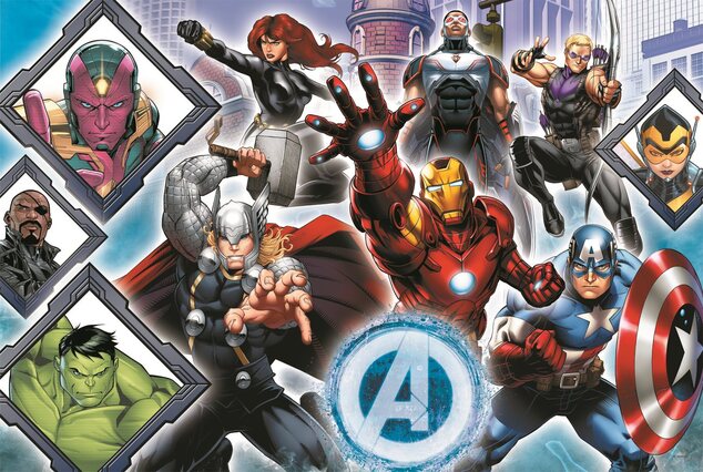 Trefl Puzzle TREFL Puzzle Super Shape XL Avengers 104 dielikov