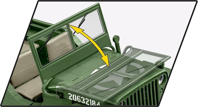Cobi Willys MB 1:12, 1207 k