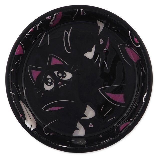 Miska Magic Cat s mačkami čierna 13cm, 250ml