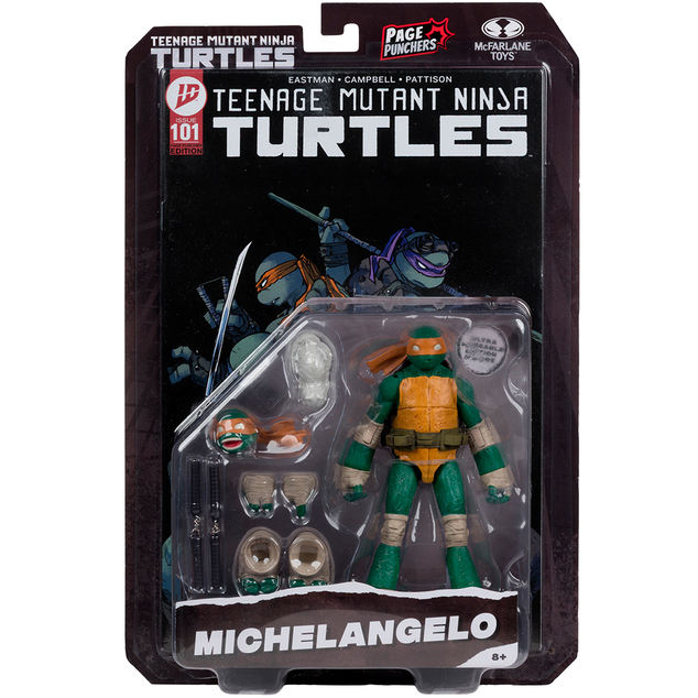 McFarlane figura képregénnyel Teenage Mutant Ninja Turtles Michelangelo 5in Action