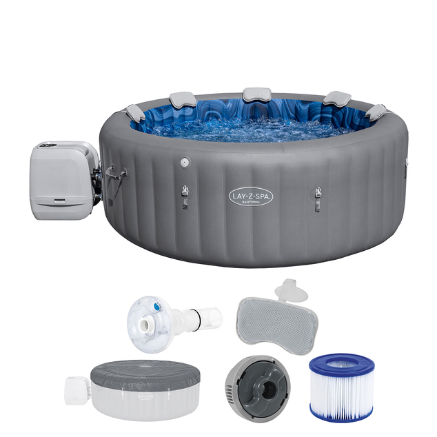 Bestway 6001T Jacuzzi LAY-Z-SPA® HydroJet Pro para 7 personas (Ahorro de energía) 216 x 80 cm
