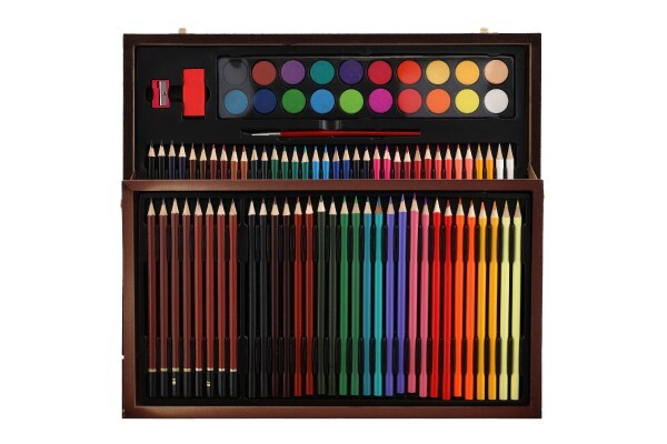 Sada na maľovanie - Art box kreatívna sada 91ks v drevenom kufríku